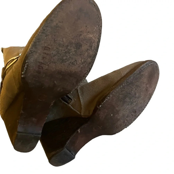 Bed‎ Stu distressed suede Monarch zip up wedges 8 - Picture 5 of 6